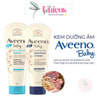 Kem Dưỡng Ẩm AVEENO BABY Làm Dịu Nhẹ, Bảo Vệ Da Khô & Nhạy Cảm Cho Bé Sơ Sinh 227g