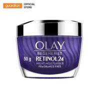 Kem Dưỡng Ẩm Ban Đêm Hỗ Trợ Tái Tạo Da Regenerist Retinol 24 Night Moisturiser Fragrance-Free Olay 50gr