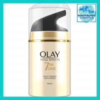 Kem dưỡng ẩm ban đêm Olay Total Effects Anti-Ageing 7-in-1 Night Firming Moisturiser 50 ml [bonus]