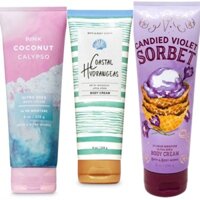 Kem dưỡng ẩm Bath & Body Works body 236ml-Blackberry & basil/Candied Violet Sorbe/Coastal Hydrangeas (Mỹ)