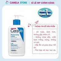 Kem dưỡng ẩm CERAVE MOISTURIZING LOTION 237ml mỏng nhẹ thấm nhanh giúp phục hồi da, không gây nhờn