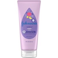 Kem dưỡng ẩm cho bé trước khi ngủ Johnson's Baby Bedtime Moisturizing Body Cream 236ml (Mỹ)