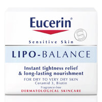 Kem Dưỡng Ẩm Cho Da Khô Và Nhạy Cảm Eucerin Lipo Balance 50ml