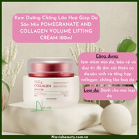Kem dưỡng ẩm chống lão hoá phục hồi săn chắc da lựu đỏ The Face Shop Pomegranate & Collagen Volume Lifting Cream 100ml