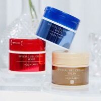 Kem Dưỡng Ẩm Chống Lão Hoá Shiseido Aqualabel Collagen 5in1 Nhật Bản Đủ màu Xanh Đỏ Vàng