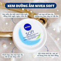 Kem dưỡng ẩm da NIVEA Soft cho cả da mặt và toàn thân dưỡng da mềm mịn 200ml