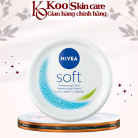 Kem dưỡng ẩm da NIVEA Soft cho cả da mặt và toàn thân dưỡng da mềm mịn 200ml