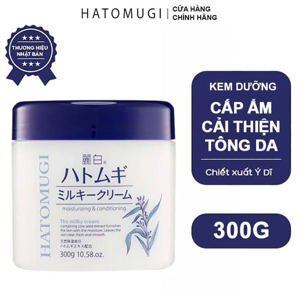 Kem Dưỡng Ẩm Hatomugi Moisturizing Conditioning The Milky Cream 300g