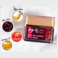Kem Dưỡng Ẩm Hồng Sâm My Gold Korea Red Ginseng Aqua Wrinkle & Whitening Cream 50g