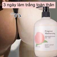 Kem Dưỡng Ẩm, Kem Body Trắng Da Chống Nắng Toàn Thân Trái Đào Pure Milk Body Lotion Hương Nước Hoa LALA