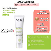 Kem Dưỡng Ẩm Kiểm Soát Dầu Mụn SVR Sebiaclear Mat + Pores 40Ml Hàng CTY