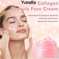 Kem dưỡng ẩm mặt YUNAFIN, Kem viên nang Collagen hồng, Kem dưỡng ẩm cá hồi DNA cho tông màu da không đều