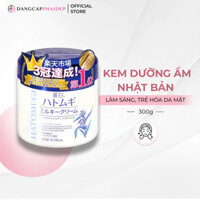 Kem dưỡng ẩm Nhật Bản làm sáng, trẻ hóa da mặt Reihaku Hatomugi Moisturizing & Conditioning Milky Cream 300g