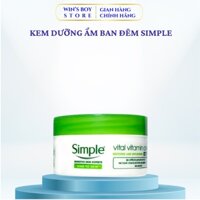 Kem Dưỡng Ẩm Simple Kind To Skin Vital Vitamin Ban Đêm 50ml_Win's Boy Store WB05