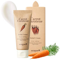 Kem dưỡng ẩm thuần chay làm dịu da chiết xuất cà rốt Skinfood carrot Carotene relief cream 70ml