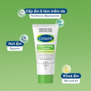 Kem Dưỡng Ẩm Toàn Thân Cetaphil Moisturising Cream 50G