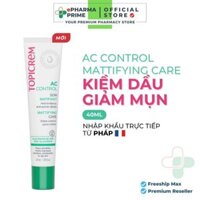 Kem Dưỡng Ẩm TOPICREM AC Control Mattifying Care Giảm Bóng Nhờn, Kiềm Dầu 40ml