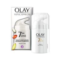 Kem Dưỡng Ẩm Trắng Da, Chống Lão Hoá Ban Đêm 7 Tác Dụng OLAY Total Effects Anti-Ageing 7in1 Night Moisturiser 50ml