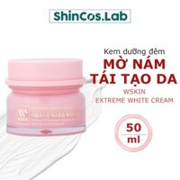 Kem dưỡng ẩm Wskin Extreme White Cream mờ nám trắng da ban đêm 50ml