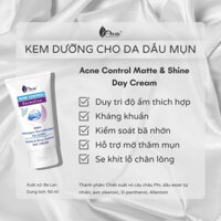 Kem Dưỡng Ava Acne Control - Matte & Shine Control Day Cream Giảm Dầu, Mờ Thâm 50ml - Dalieu24h