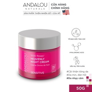 Kem dưỡng ban đêm Andalou Naturals 1000 Roses Heavenly Night Cream 50ml