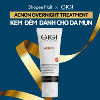 Kem dưỡng ban đêm dành cho da dầu mụn GIGI ACNON OVERNIGHT TREATMENT 50ml