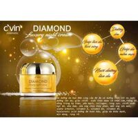 Kem dưỡng ban đêm Diamond C'vin, Cấp ẩm, phục hồi da, nuôi dưỡng da tầng sâu giúp da khoẻ đẹp, trắng sáng