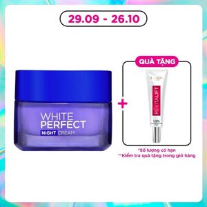 Kem dưỡng ban đêm làm trắng da L'oreal White Perfect 50ml