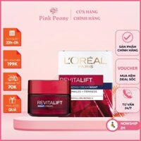 Kem Dưỡng Ban Đêm L'Oreal Revitalift Săn Chắc Da & Giảm Nếp Nhăn 50ml - Sản Phẩm Chính Hãng