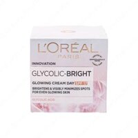 Kem Dưỡng Ban Ngày L’ORÉAL Glycolic Bright Glowing Cream Day SPF17 Cấp Ẩm Sáng Da                                       50ml