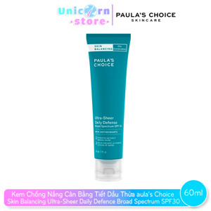 Kem dưỡng bảo vệ và cân bằng da Paula's Choice Skin Balancing Ultra Sheer Daily Defence SPF 30 60ml
