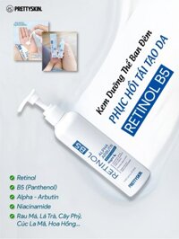 KEM DƯỠNG BODY BAN ĐÊM PRETTY SKIN RETINOL B5 ALPHA ARBUTIN BODY LOTION