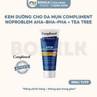 Kem dưỡng cho da mụn Compliment Noproblem AHA/BHA/PHA + tea tree - kiềm dầu, giảm viêm và ngừa mụn