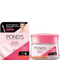 Kem Dưỡng Da 50g Ban Đêm Làm Trắng Hồng Rạng Rỡ Ponds White Beauty.