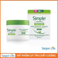 Kem Dưỡng Da Ban Đêm Simple Kind To Skin Vital Vitamin Cream Night 50ml