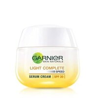 Kem Dưỡng Da Ban Ngày Garnier Light Complete Speed Whitening Serum Cream SPF30 PA+++ 50ml