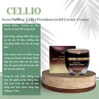 Kem Dưỡng Da Chống Lão Hóa Cellio Premium Gold Caviar Cream (Chiết Xuất Trứng Cá Tầm Và Tinh Thể Vàng)