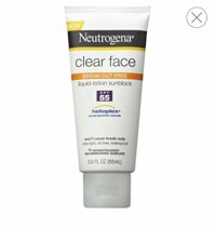 Kem Dưỡng Da Chống Nắng Neutrogena Clear Face Break-out Free liquid lotion Sunscreen SPF55