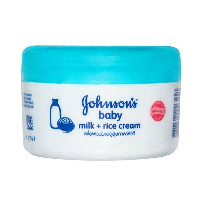 Kem dưỡng da chứa sữa và gạo Johnson's Baby Milk + Rice Cream 50g