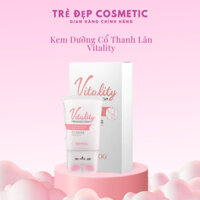 Kem Dưỡng Da Cổ Vitality 110ML Có Lăn Massage Nâng Cơ Chống Chảy Xệ Chống Nhăn Chăm Sóc Phục Hồi Da Cổ