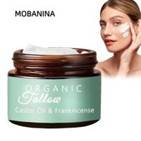Kem dưỡng da kẹo dẻo MOBANINA, tất cả các loại da Dầu thầu dầu mỡ bò nhẹ nhàng, với dầu đậm đặc & dầu thầu dầu dưỡng ẩm cho da mặt đàn hồi hữu cơ Kem dưỡng ẩm