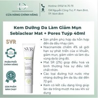 Kem Dưỡng Da Làm Giảm Mụn SVR Sebiaclear Mat + Pores Tuýp 40ml