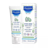 Kem Dưỡng Da Mặt Cho Bé Da Thường Mustela Hydra Bebe Facial Cream 40ml