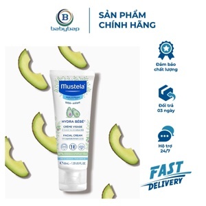 Kem dưỡng da mặt cho bé Mustela Hydra Bebe Facial Cream 40ml