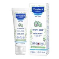 Kem Dưỡng Da Mặt Cho Bé Mustela Hydra Bebe Facial Cream 40ml