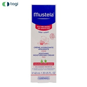 Kem dưỡng da mặt dành cho trẻ sơ sinh và trẻ nhỏ Mustela Soothing Moisturizing Face Cream 40ml