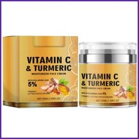 Kem dưỡng da mặt nghệ cho mặt 50ml Kem làm sáng da Vitamin C Kem nghệ mặt nuaedatvn