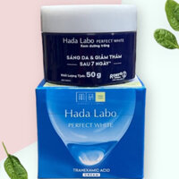 KEM DƯỠNG DA MẶT TRẮNG MƯỢT HADA LABO XANH PERFECT WHITE 50G, HÀNG CHÍNH HÃNG