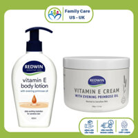 Kem dưỡng da mềm mịn Redwin Vitamin E của Úc ( DẠNG CHAI+ DẠNG HỦ)