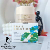 Kem Dưỡng Da Nature Republic Snail Solution Cream – Phục Hồi & Tái Tạo Da Từ Dịch Nhầy Ốc Sên - King Khỏe Đẹp